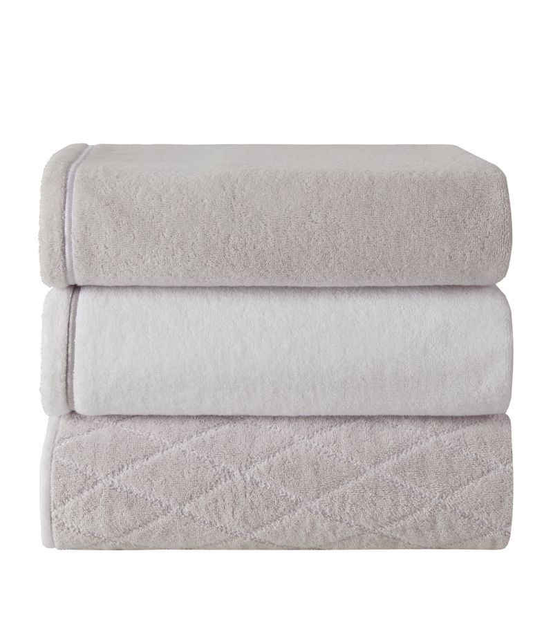 Yves Delorme Couture Yves Delorme Couture Duetto Brume Bath Sheet (100Cm X 160Cm)