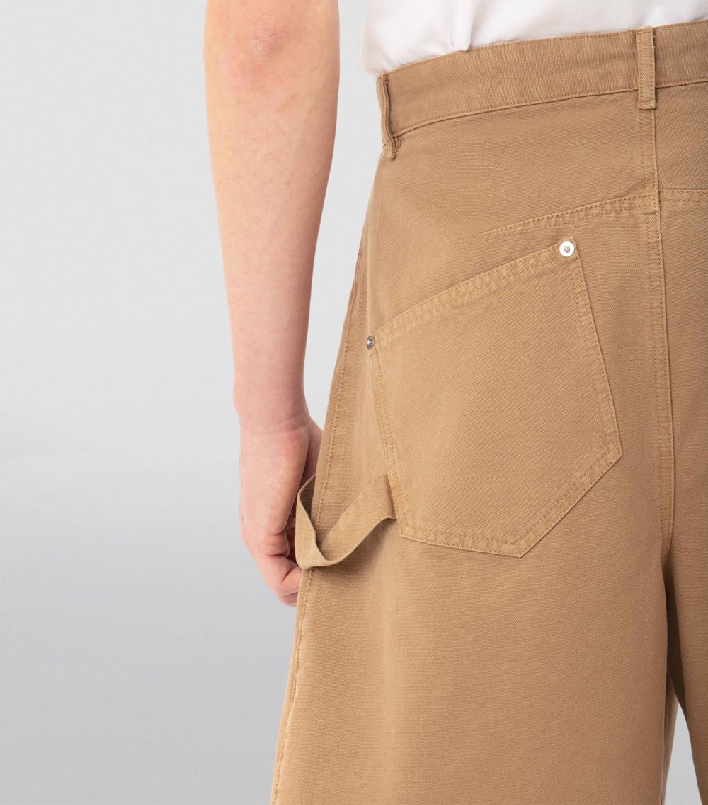 Jw Anderson Jw Anderson Cotton Twisted Workwear Shorts