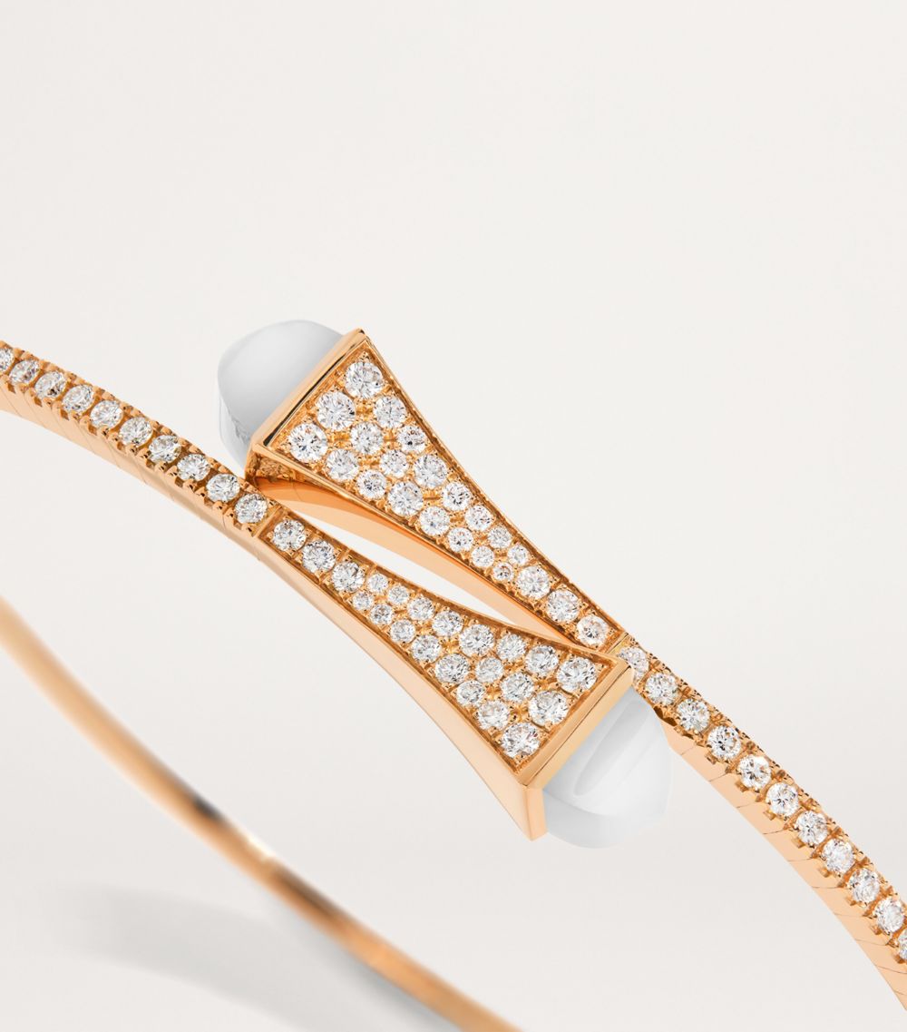  Marli New York Rose Gold, Diamond And Agate Cleo Slim Bracelet