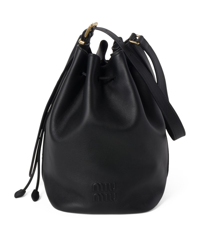 Miu Miu Miu Miu Leather Bucket Bag