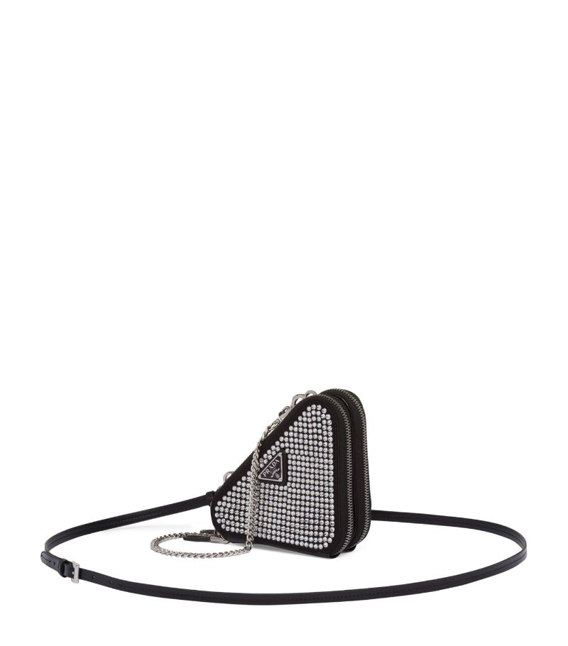 Prada Prada Mini Crystal-Embellished Cross-Body Bag