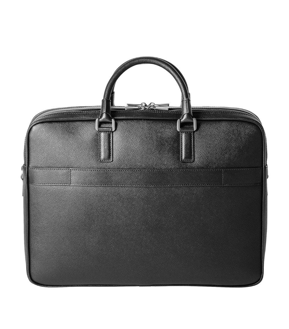 Serapian Serapian Leather Double Gusset Briefcase