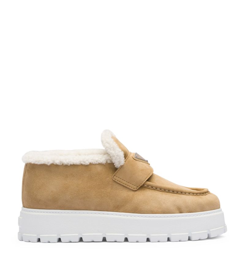 Prada Prada Suede Slip-On Sneakers