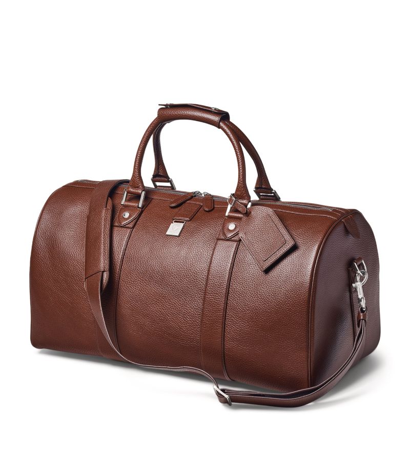  Aspinal Of London Leather Boston Holdall