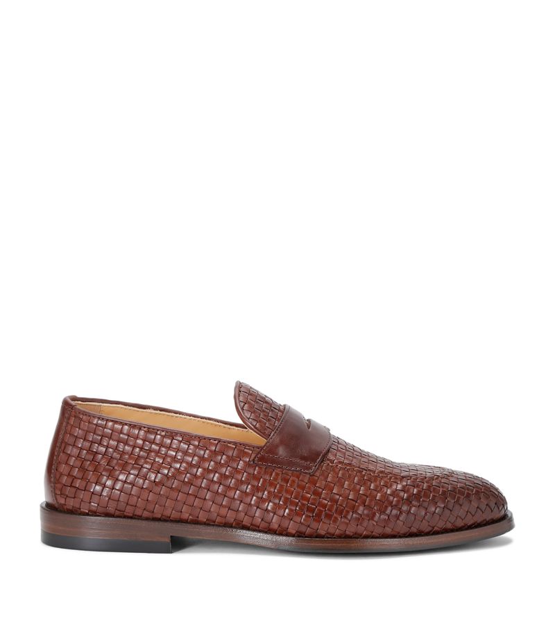 Brunello Cucinelli Brunello Cucinelli Leather Woven Loafers