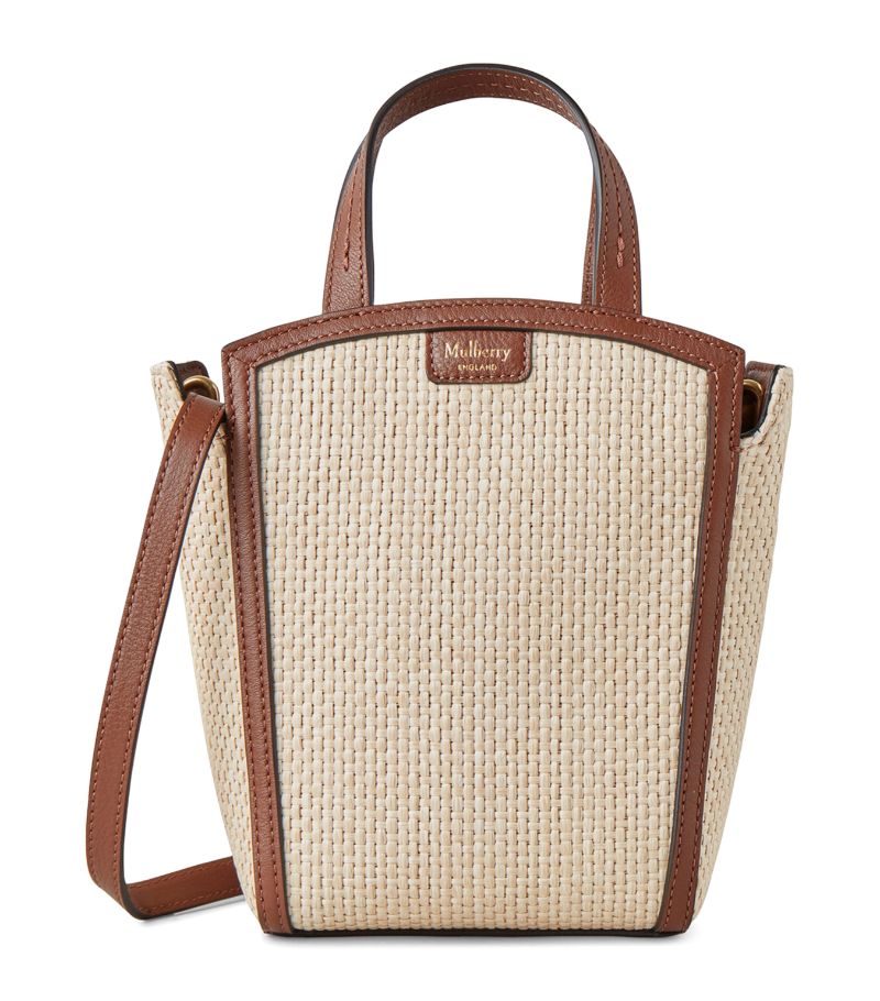 Mulberry Mulberry Mini Raffia Clovelly Tote Bag