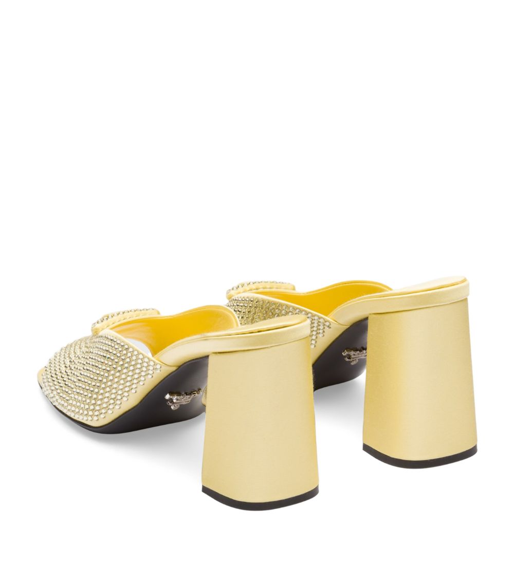 Prada Prada Crystal-Embellished Mules 85