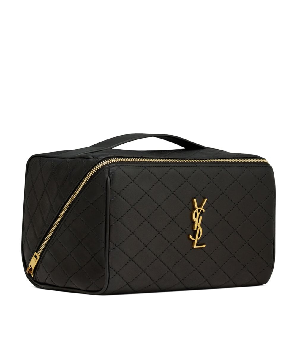 Saint Laurent Saint Laurent Gaby Quilted Vanity Case