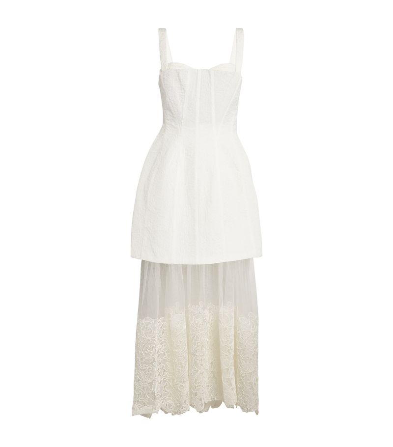 Simkhai Simkhai Lace-Hem Callan Dress