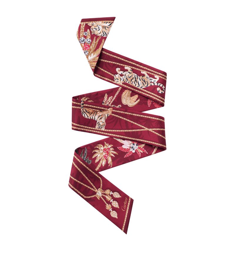 Cartier Cartier Silk Palm Trees Scarf