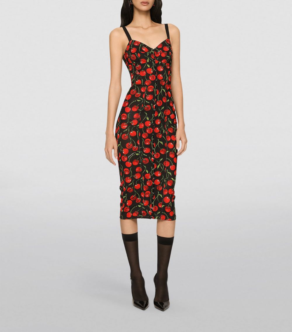 Dolce & Gabbana Dolce & Gabbana Cherry Print Corset Dress