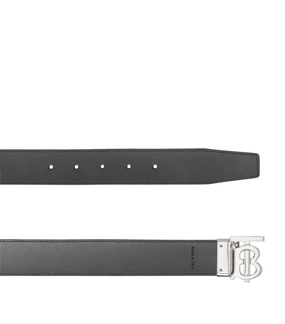 Burberry Burberry E-Canvas Reversible Monogram Belt