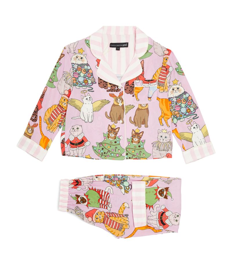 Karen Mabon KAREN MABON Christmas Cats Pyjama Set (2-8 Years)