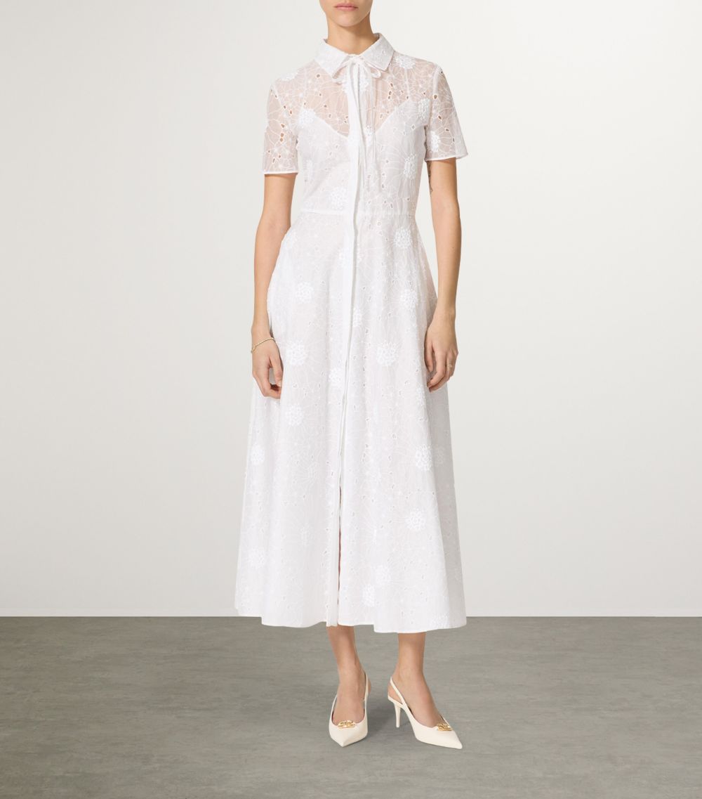 VALENTINO GARAVANI Valentino Garavani Cotton Lace Midi Dress