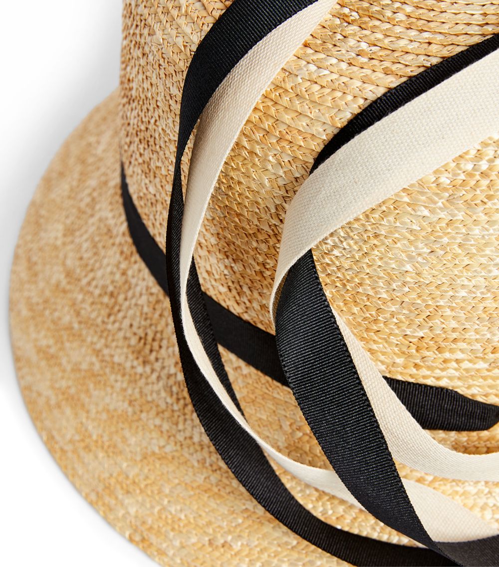 Eliurpi Eliurpi Straw Ribbon Bucket Hat