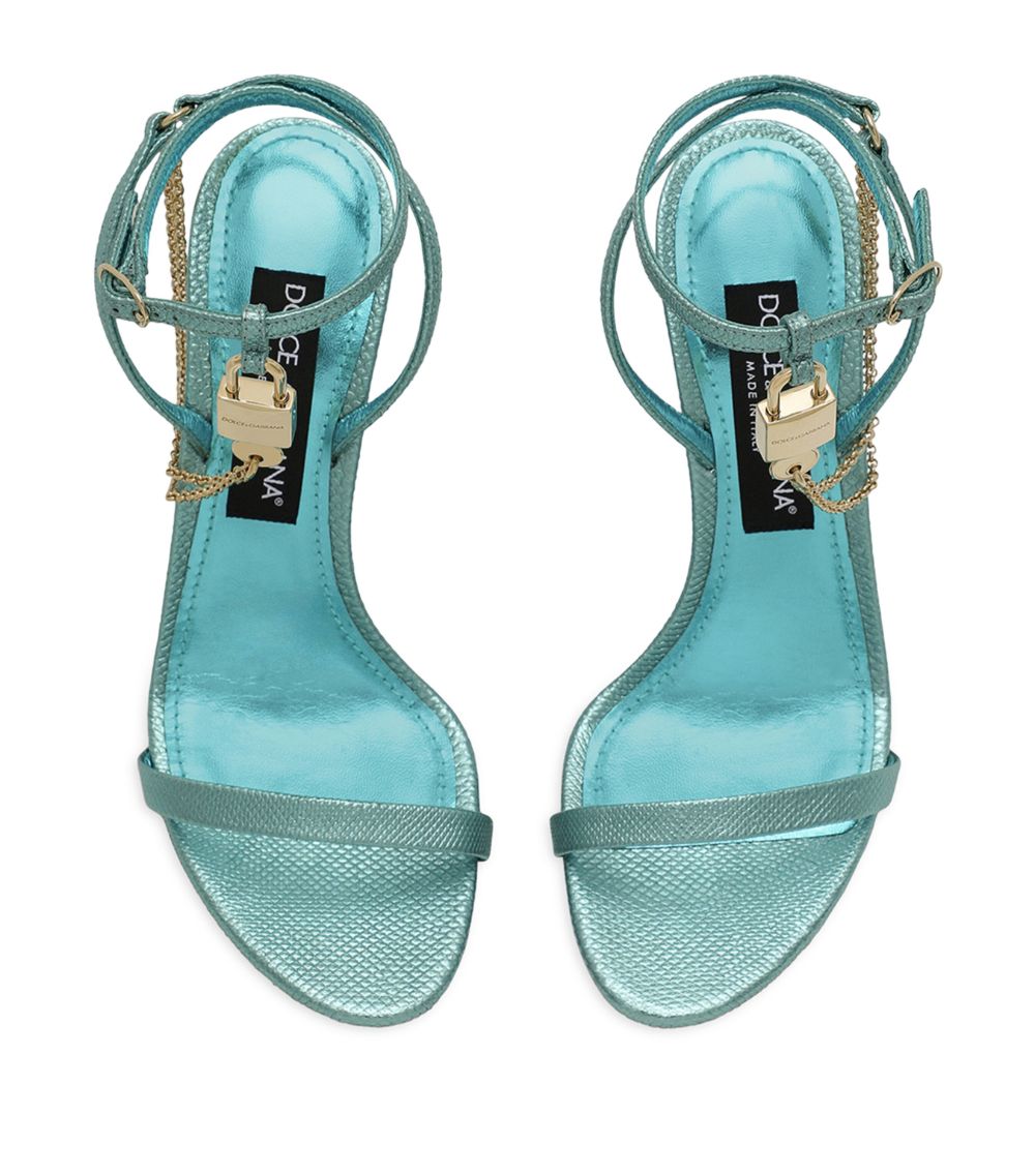 Dolce & Gabbana Dolce & Gabbana Karung Padlock Heeled Sandals