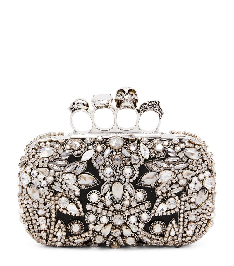 Alexander McQueen Alexander Mcqueen Skull Four-Ring Clutch Bag