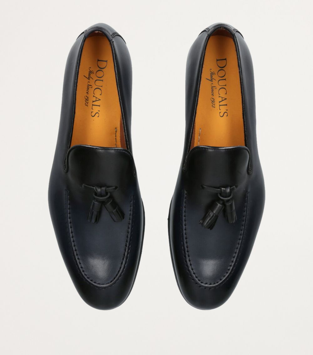 Doucal's Doucal'S Leather Tassel Moccasin Loafers