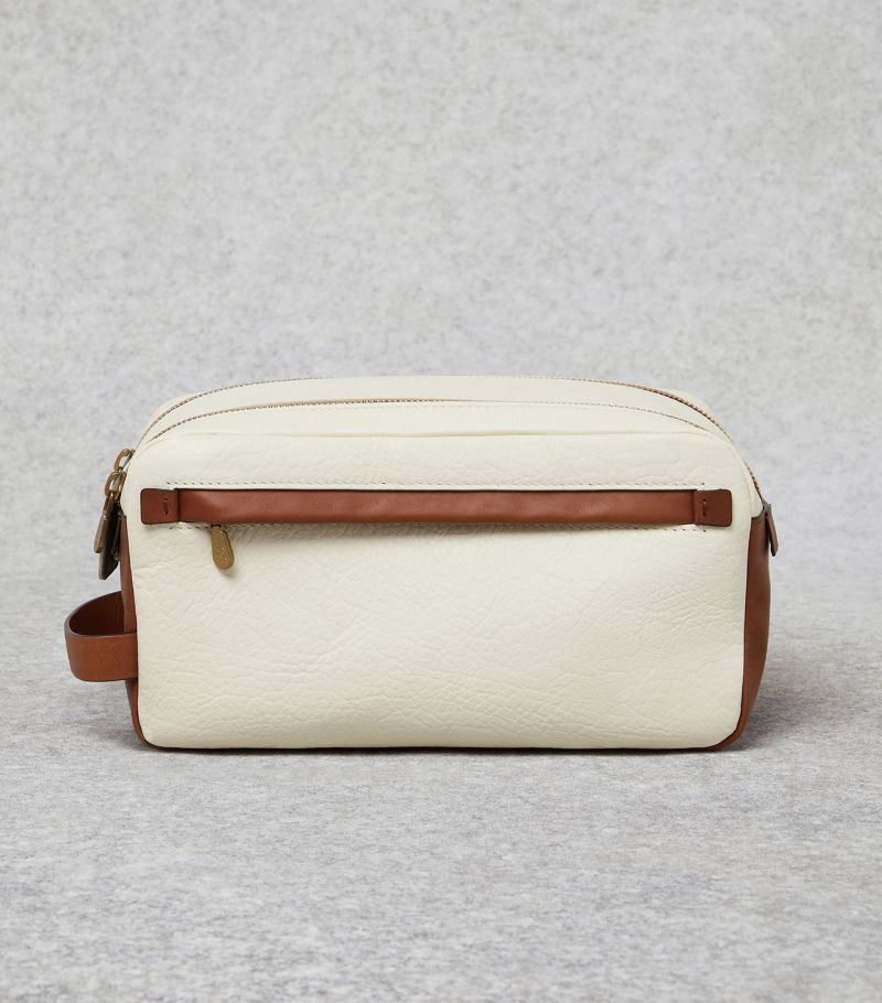 Brunello Cucinelli Brunello Cucinelli Grained Calfskin Wash Bag