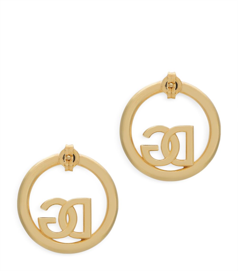 Dolce & Gabbana Dolce & Gabbana Embellished Logo Earrings