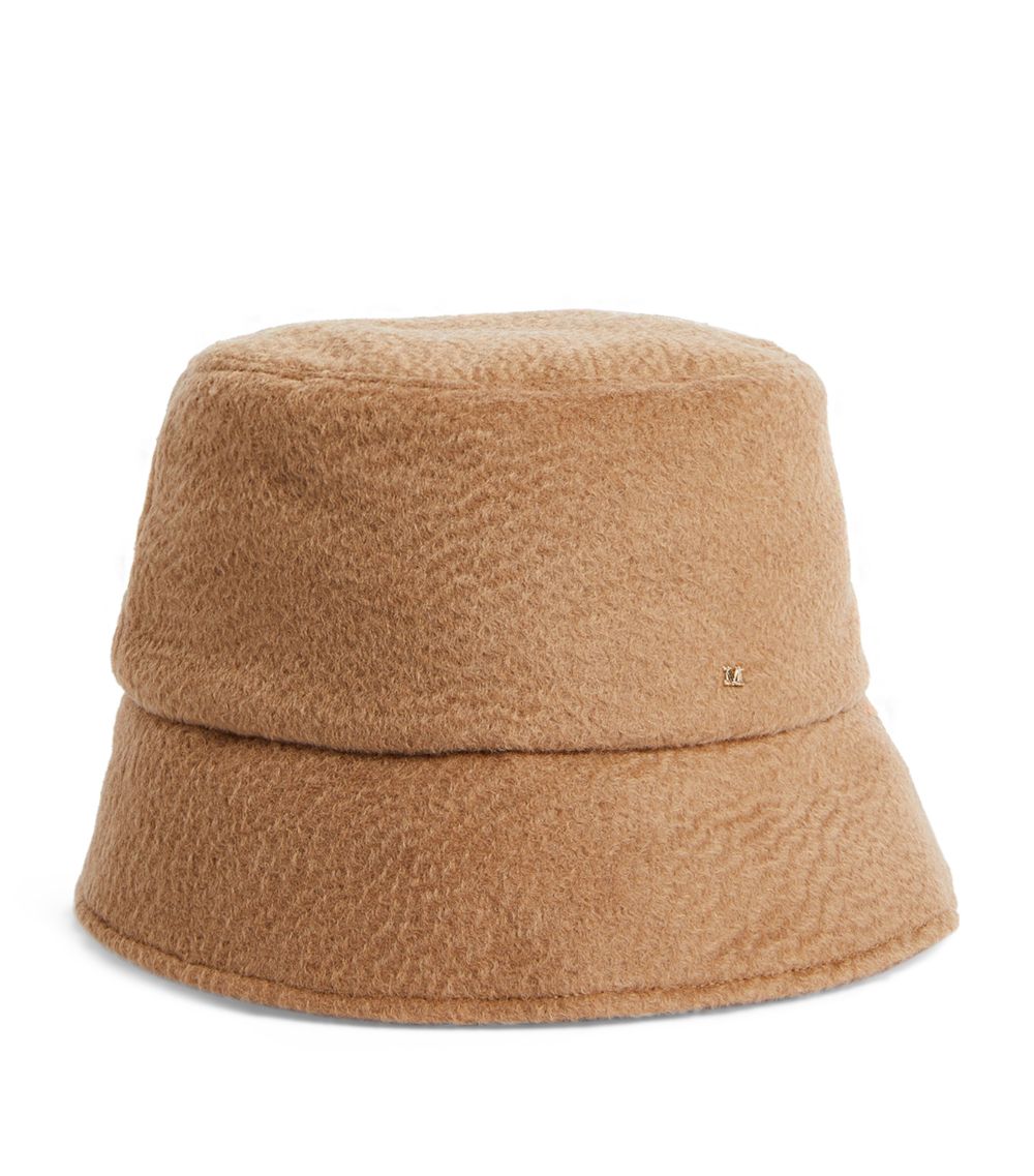 Max Mara Max Mara Cashmere-Camel-Silk Reversible Bucket Hat