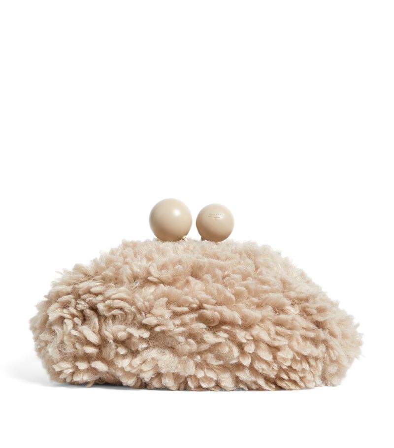 Weekend Max Mara Weekend Max Mara Medium Faux Fur Pasticcino Clutch Bag