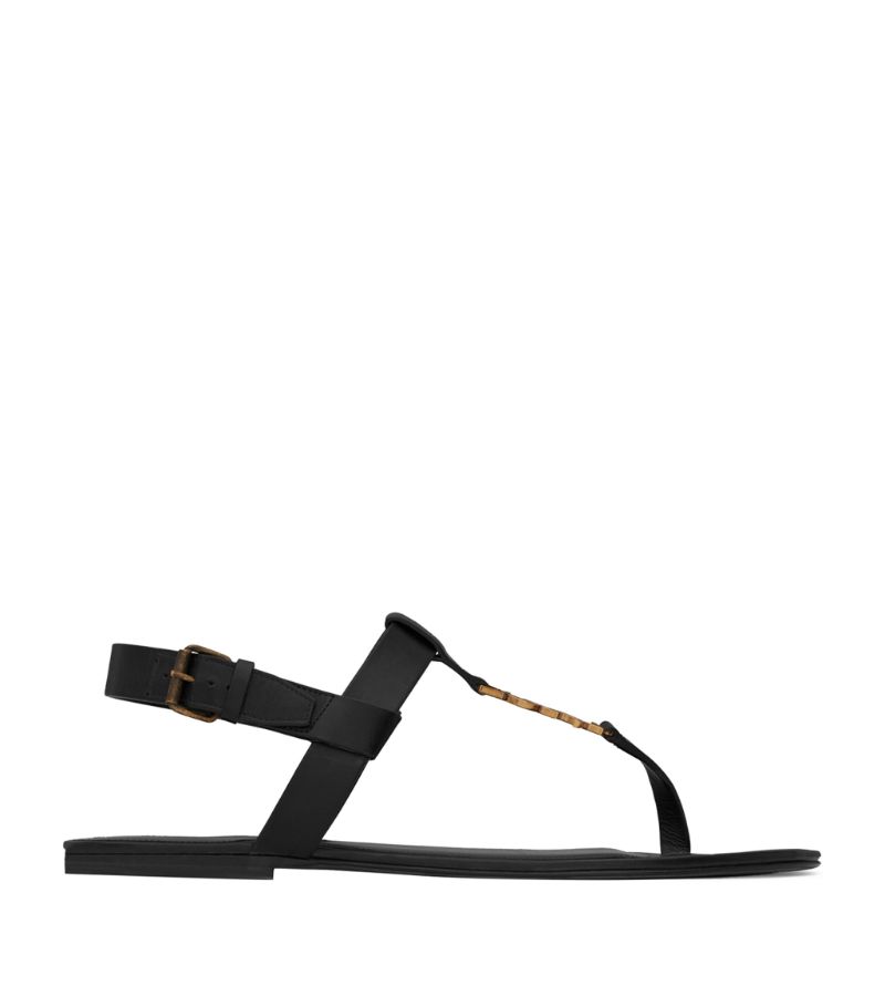 Saint Laurent Saint Laurent Leather Cassandra Sandals