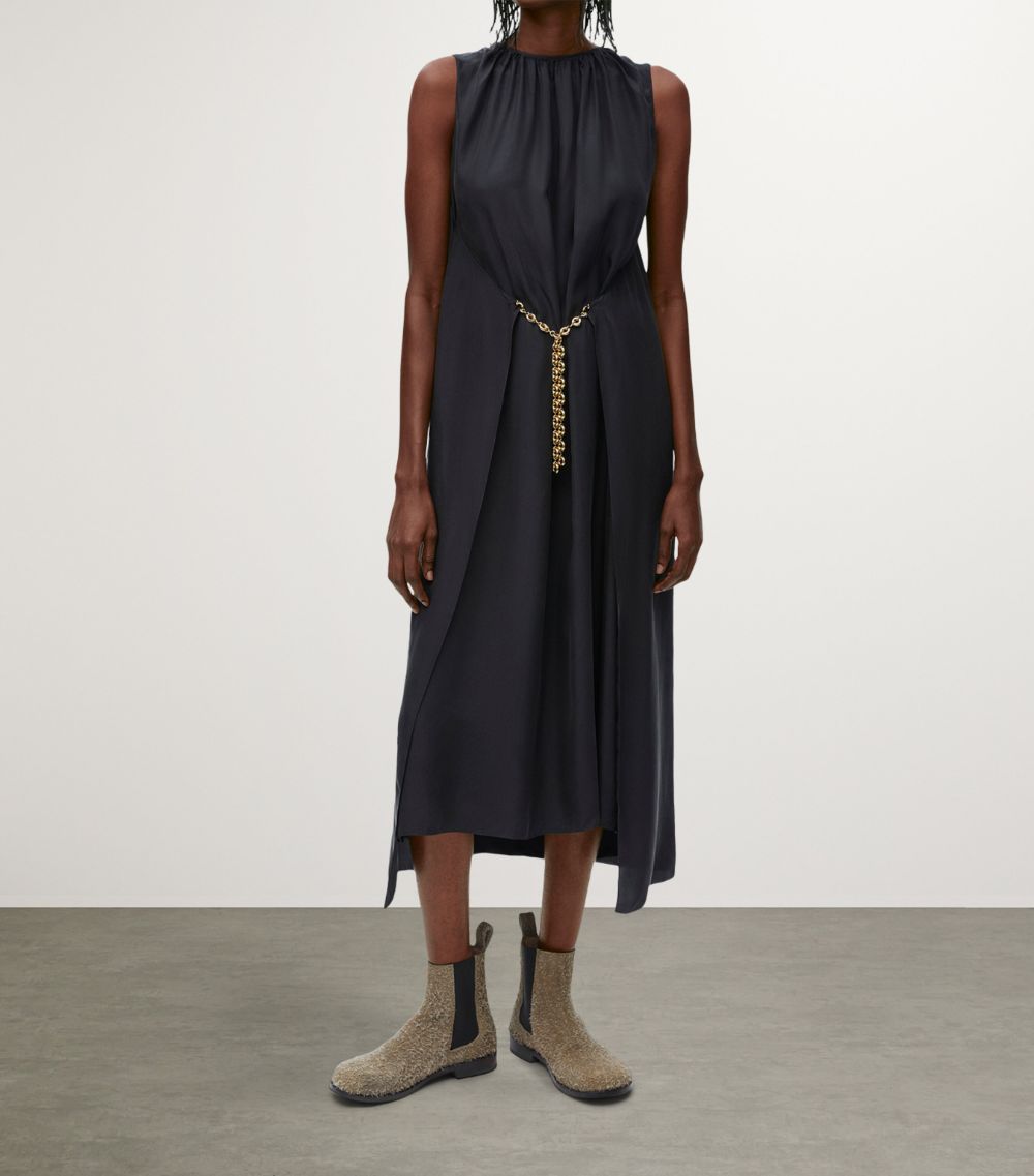 Loewe Loewe Silk Chain Midi Dress