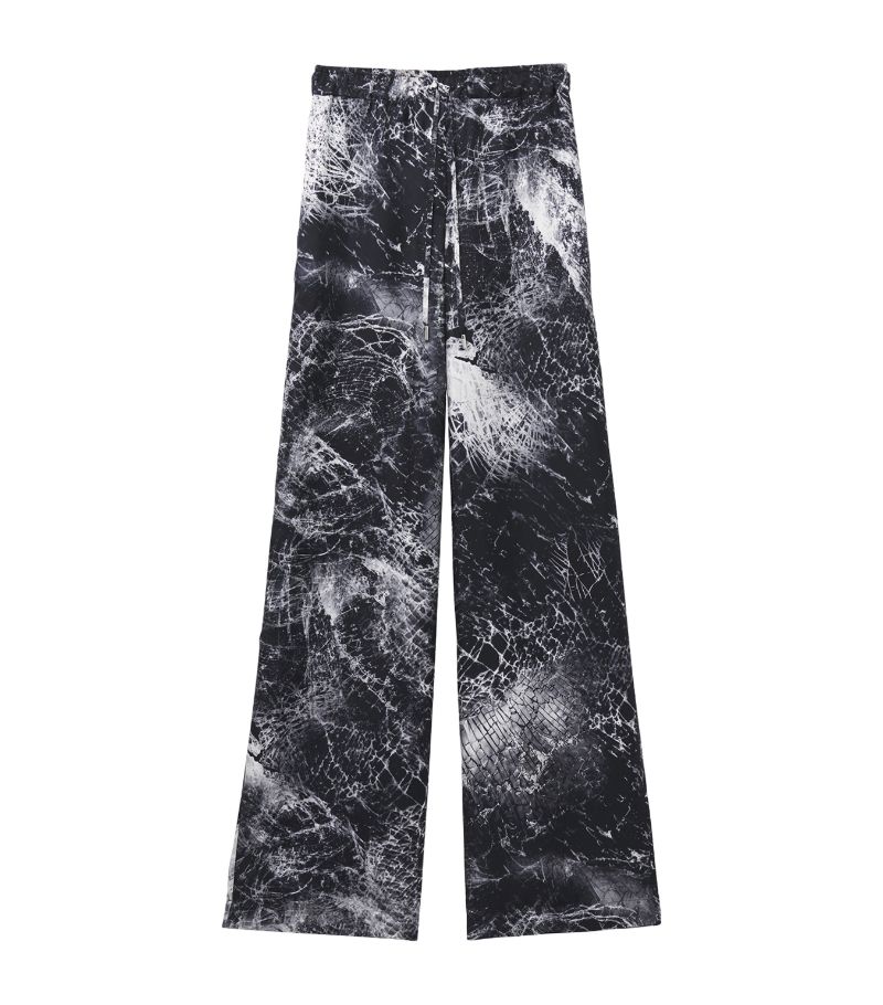 Alexander McQueen Alexander Mcqueen Silk Printed Pyjama Trousers