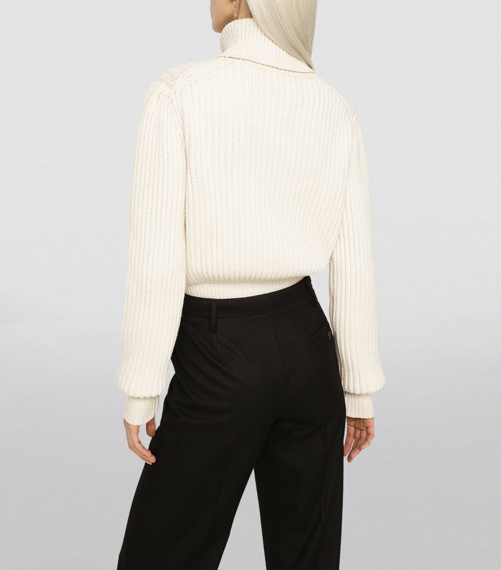 Dolce & Gabbana Dolce & Gabbana Virgin Wool Ribbed Rollneck Sweater