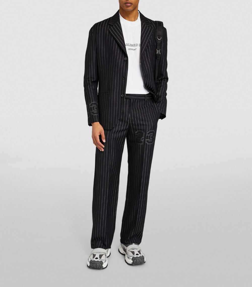 OFF-WHITE Off-White Wool-Blend 23 Slim Trousers