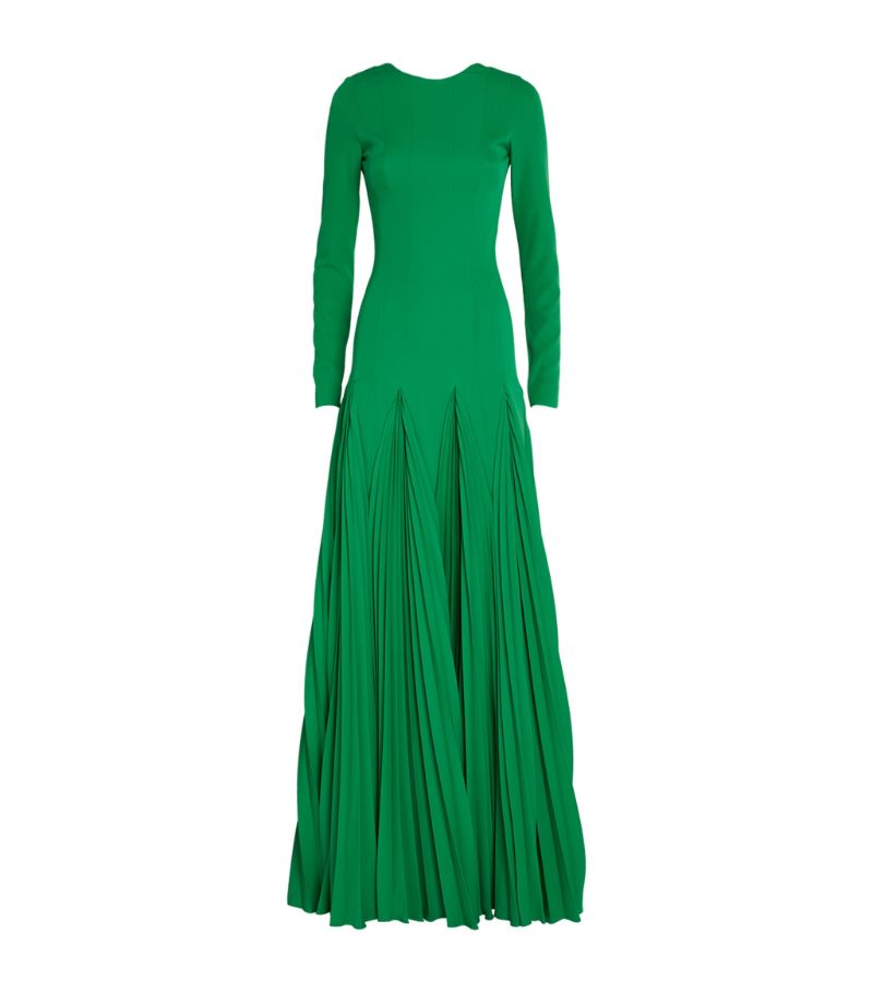 Honayda Honayda Long-Sleeved Pleated Gown