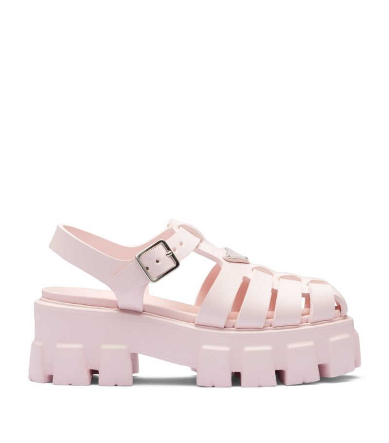 Prada Prada Rubber Platform Sandals 55