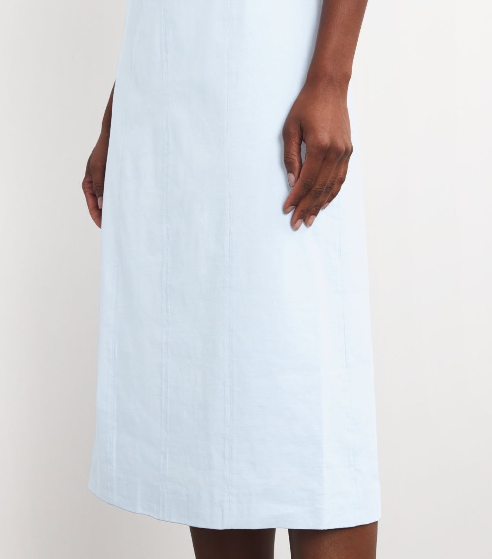 Theory Theory Linen-Blend Midi Dress