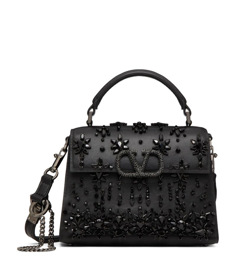 VALENTINO GARAVANI Valentino Garavani Mini Embellished Vsling Top-Handle Bag