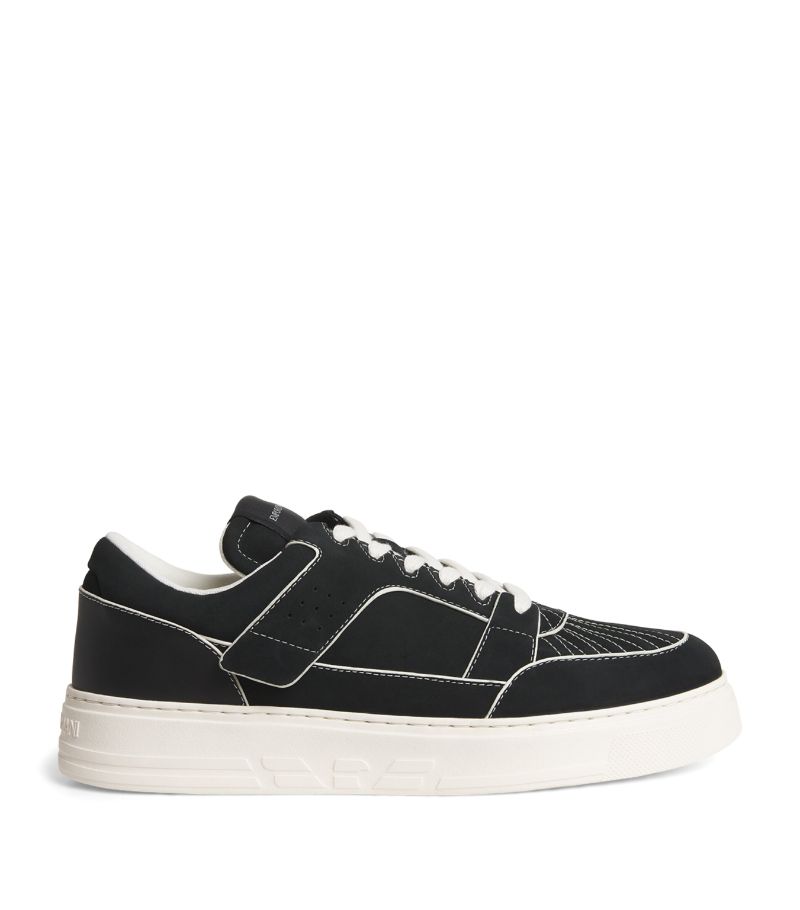 Emporio Armani Emporio Armani Vachetta Leather Sneakers