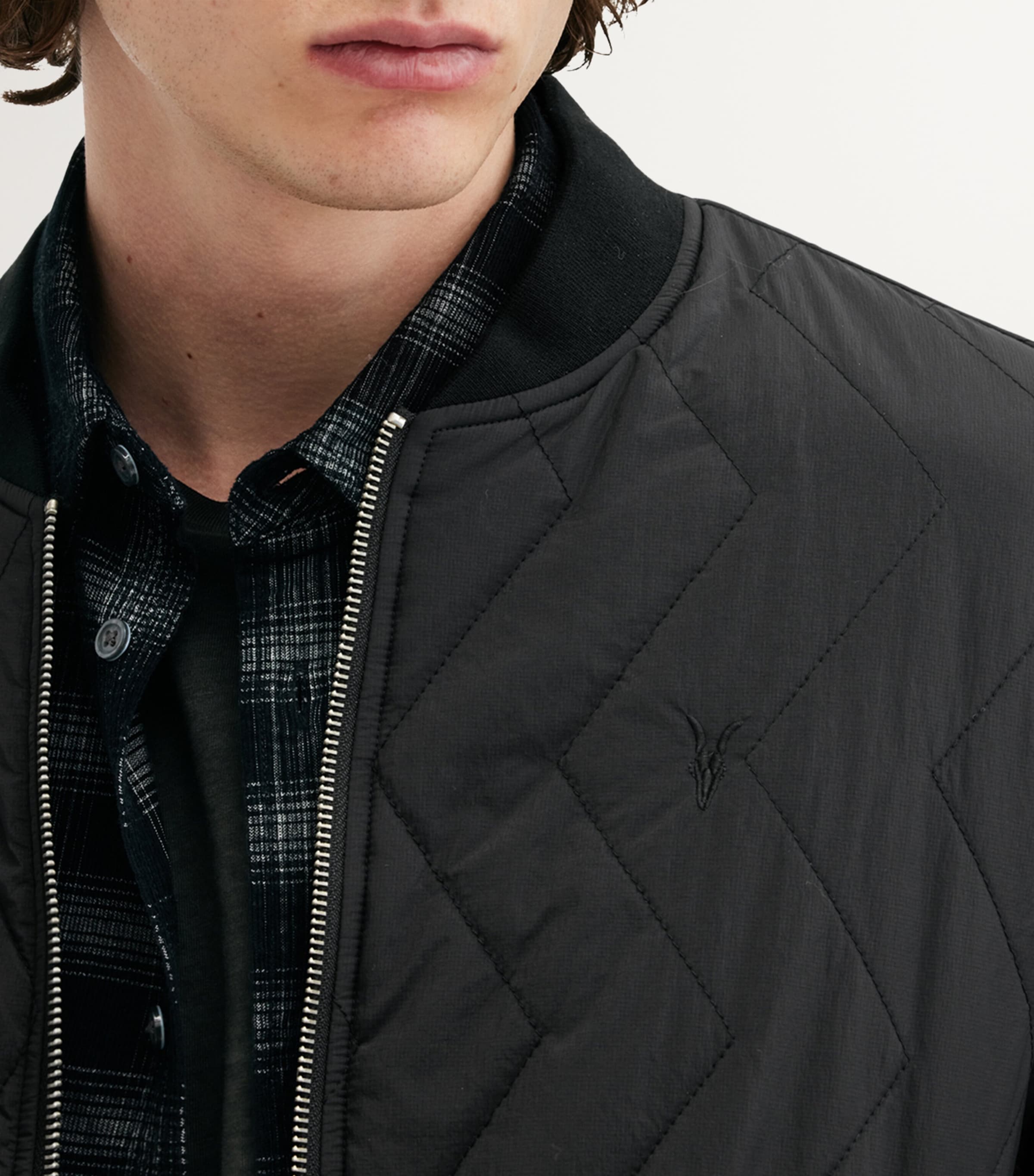 Allsaints AllSaints Tyk Quilted Bomber Jacket