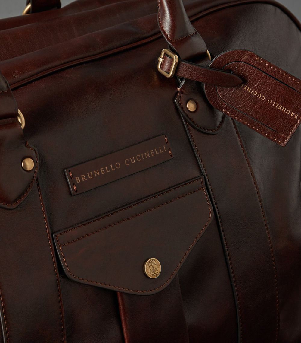 Brunello Cucinelli Brunello Cucinelli Leather Holdall