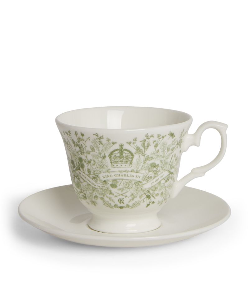 Harrods Harrods King Charles Iii Coronation Teacup And Saucer