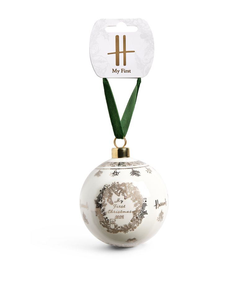 Harrods Harrods Ceramic My First Christmas Bauble 2023