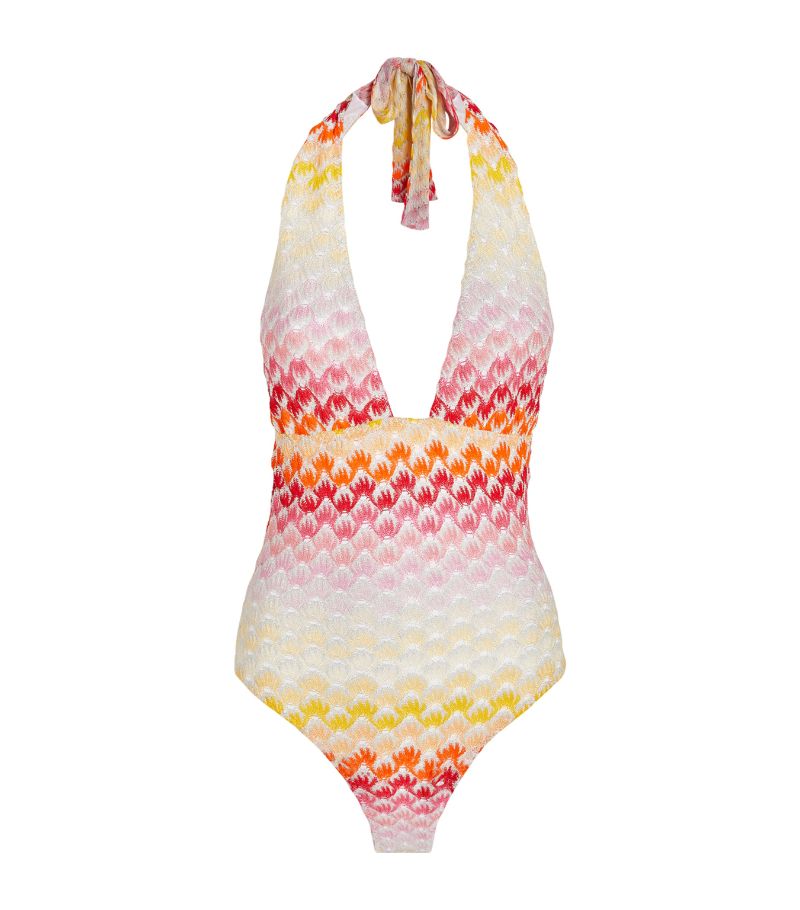 Missoni Missoni Knitted Halterneck Swimsuit