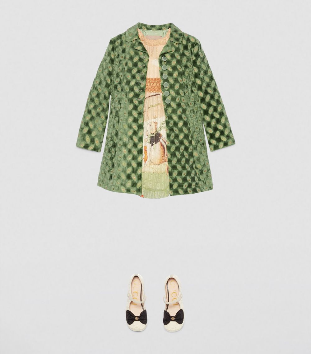 Gucci Gucci Kids Jacquard Embroidered Coat (4-12 Years)