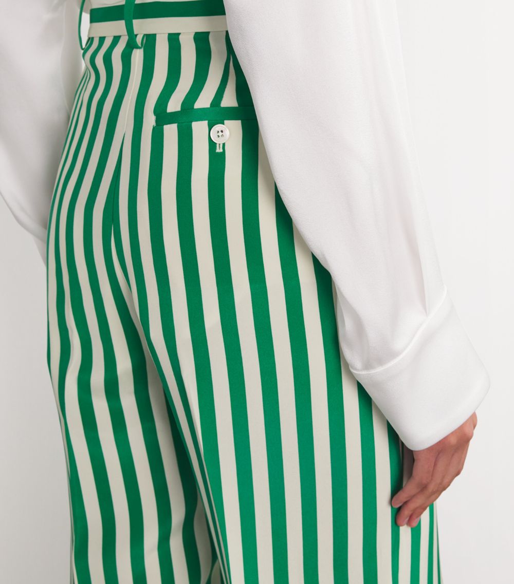 Polo Ralph Lauren Polo Ralph Lauren Silk Striped Trousers