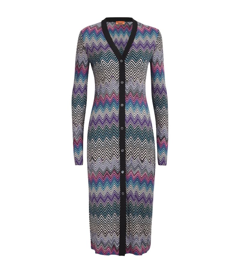 Missoni Missoni Wool Zigzag Longline Cardigan