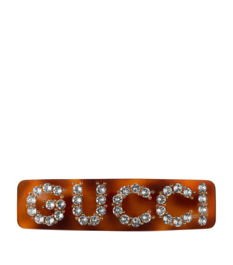 Gucci Gucci Crystal-Embellished Hair Clip