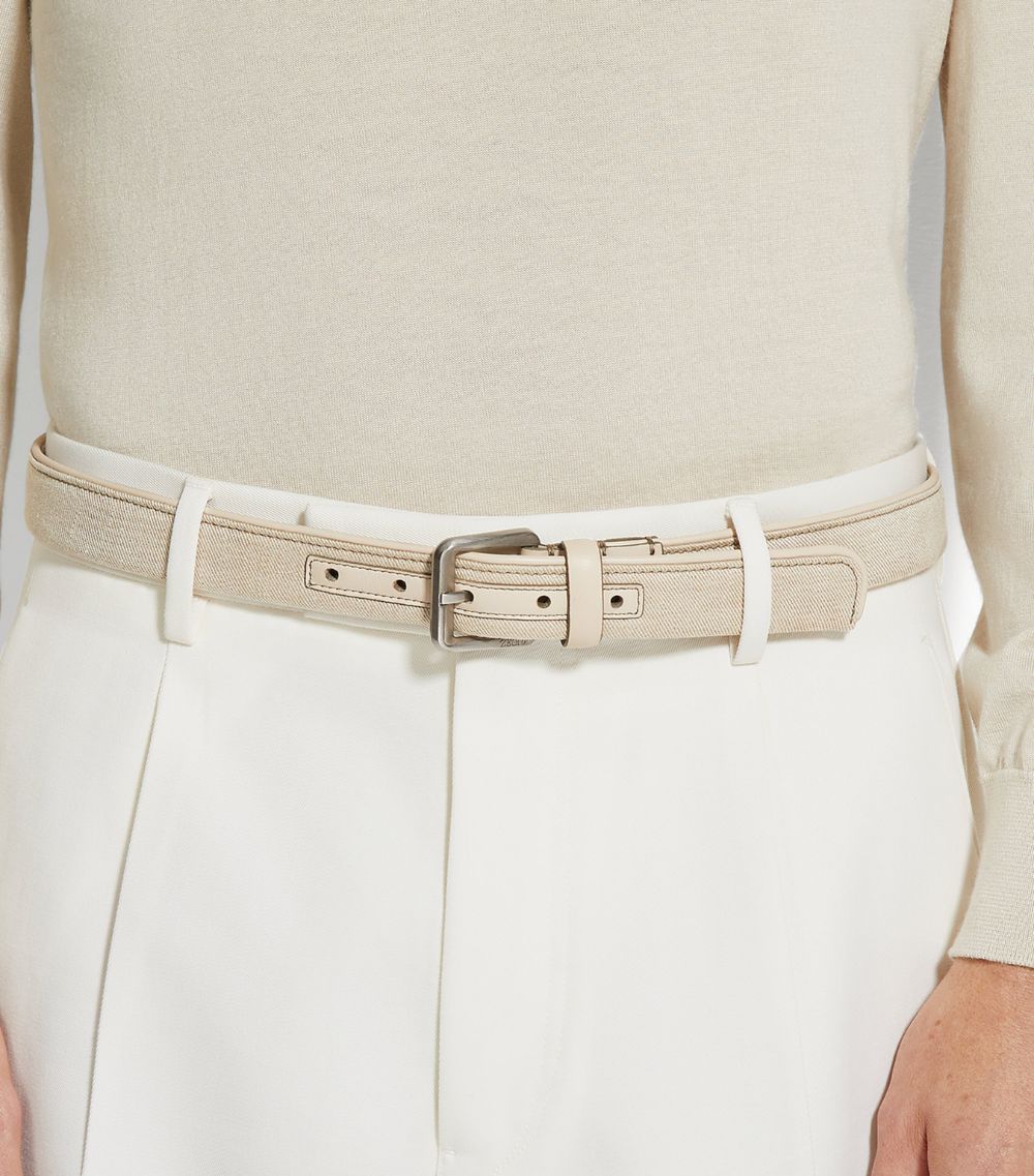 zegna Zegna Linen Belt