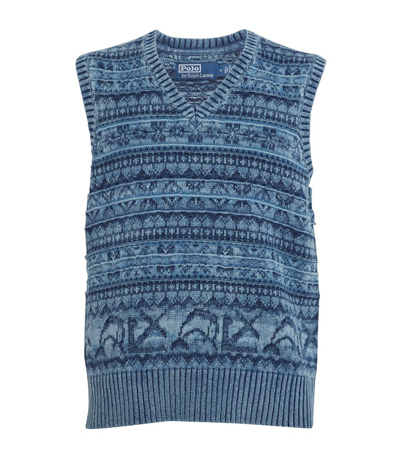 Polo Ralph Lauren Polo Ralph Lauren Cotton Fair Isle Sweater Vest