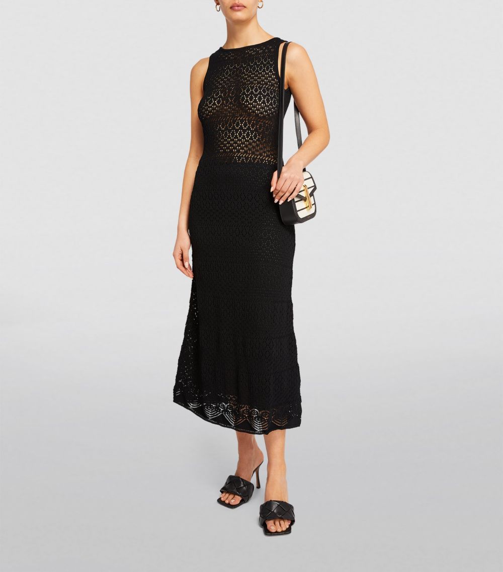 Max & Co. Max & Co. Cotton Crochet Midi Dress