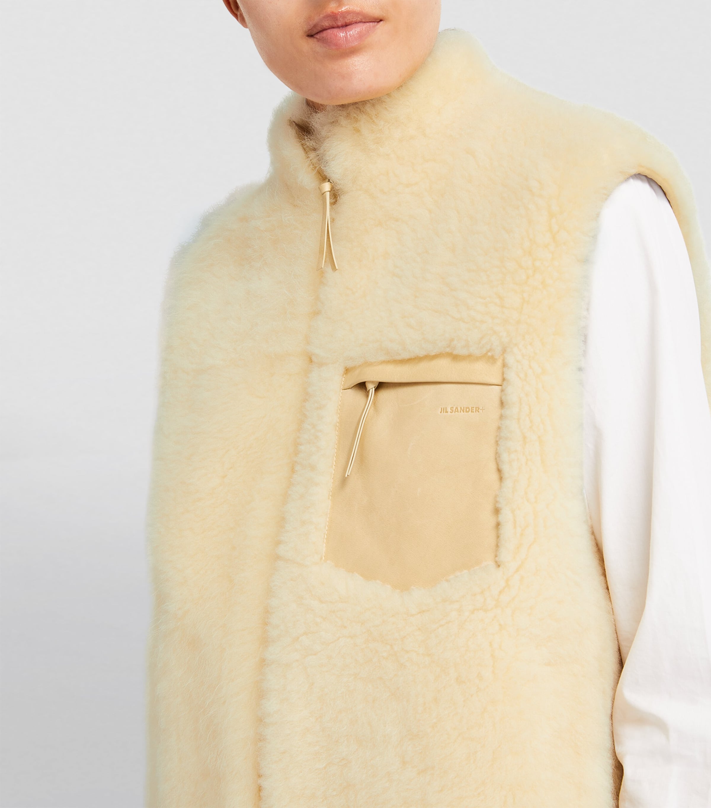 Jil Sander Jil Sander Shearling Gilet