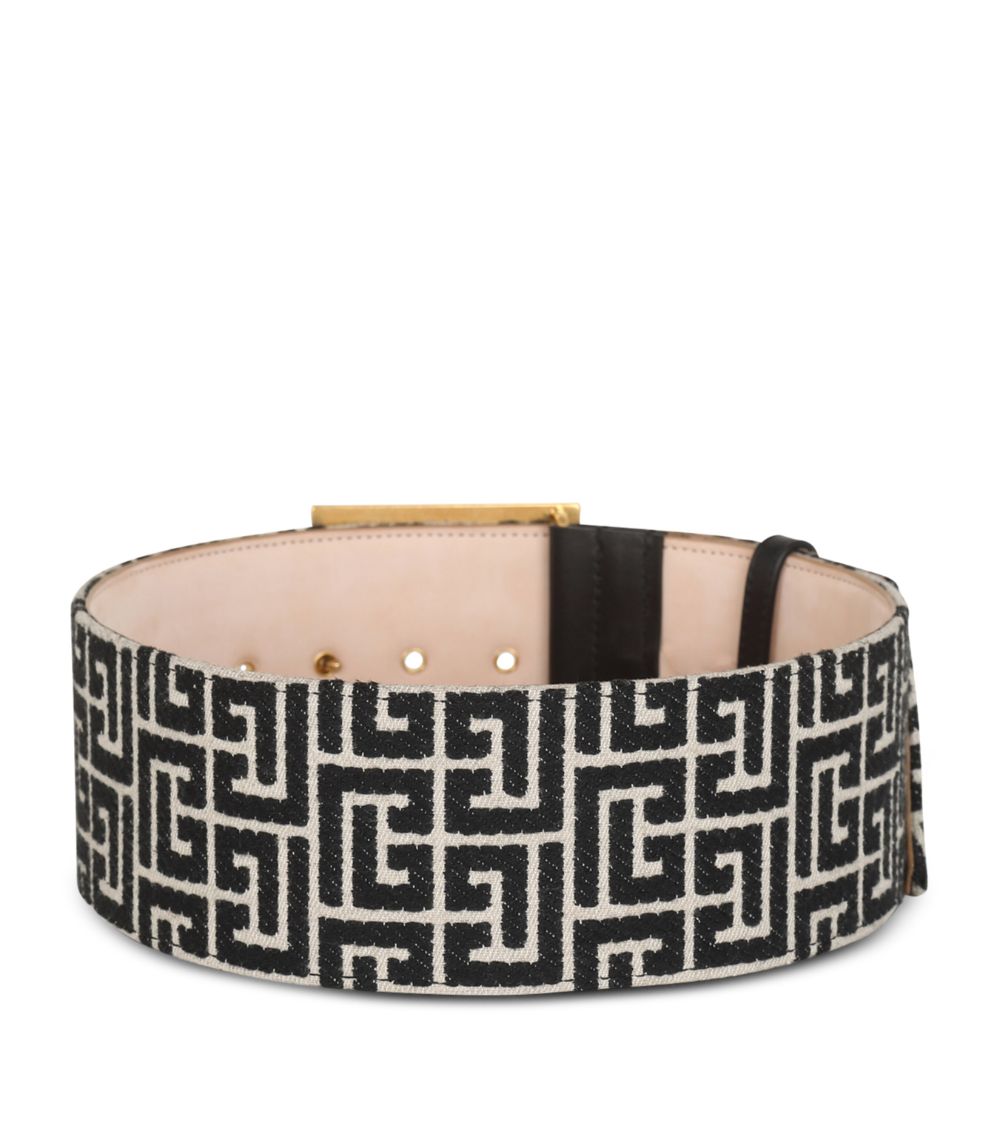 Balmain Balmain Monogram Jacquard Belt